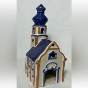 Ursula Leyk Lichthaus Tealight House 1989 Ceramic Baroque Church Alpine Village